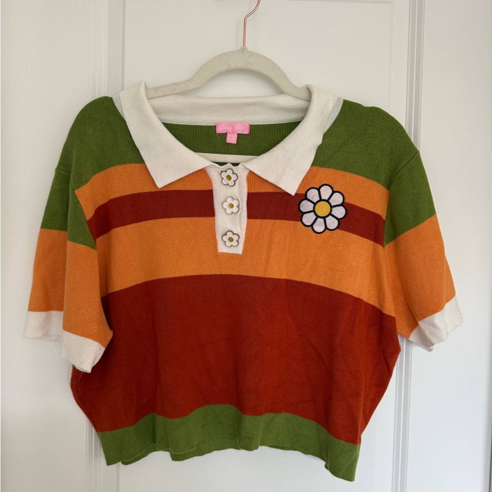 Dolls Kill - FREE SPIRIT POLO TEE - Barely worn